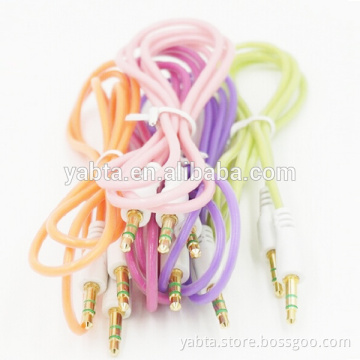 wholesale lighting wire audio cable with 3.5mm glod jack